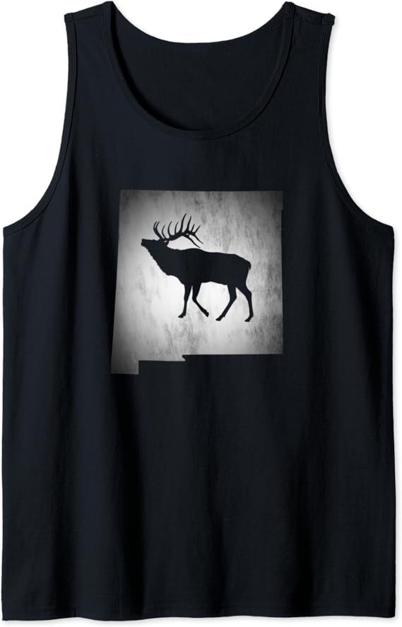 New Mexico Elk Hunting Tank Top Clothing, Shoes & Jewelry